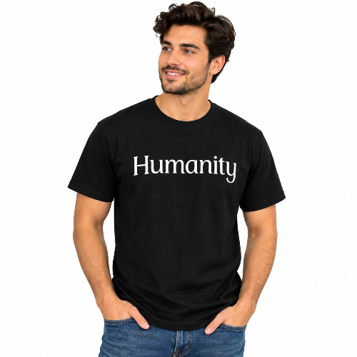 Humanity Graphic T-Shirt – Unity and Kindness Statement Tee – LB AND SK ...