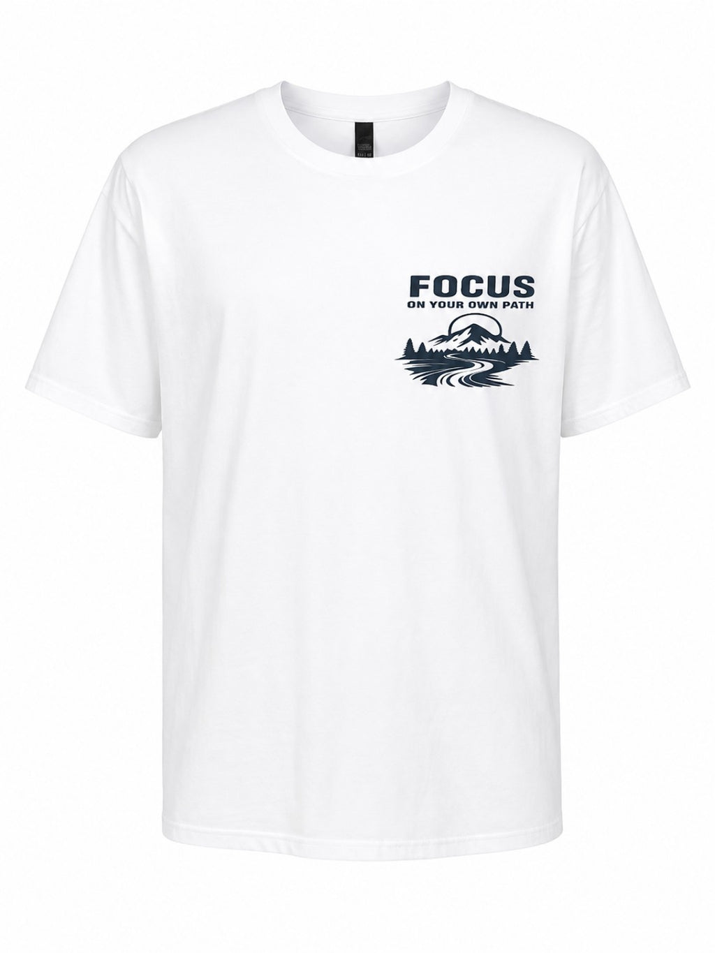 Focus On Your Own Path Mountain Hiking Graphic T-Shirt