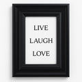 Live Laugh Love Framed Wall Art