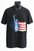 Statue of Liberty American Flag Graphic Short Sleeve T-Shirt