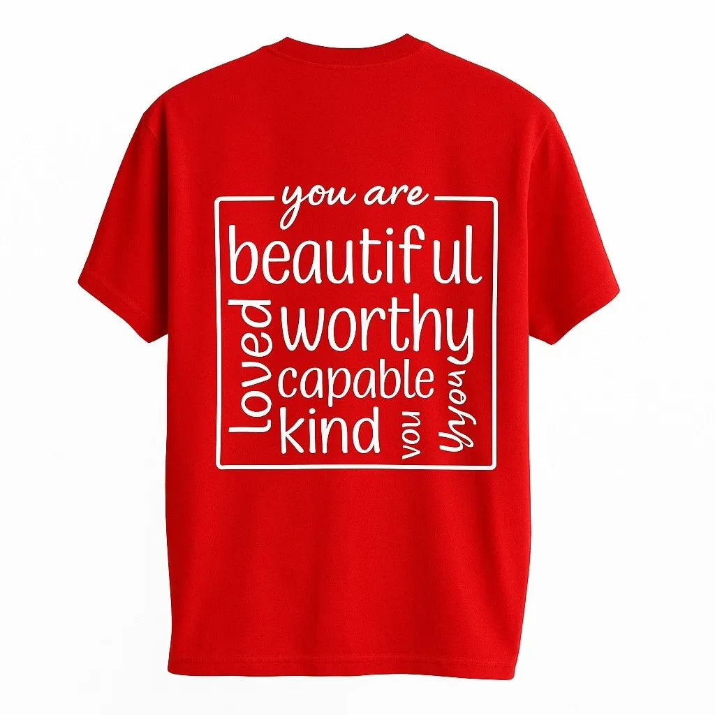 Beautiful Red Graphic T-Shirt