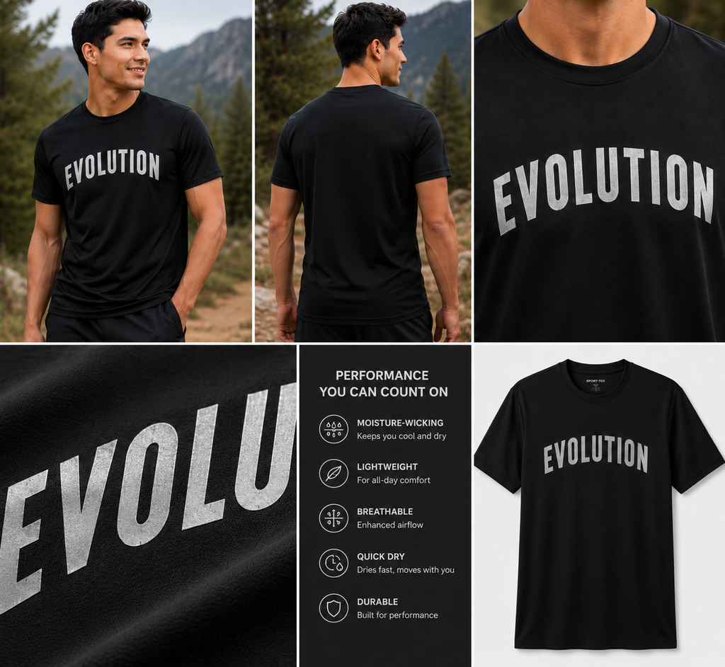 Evolution Performance Shirt Sport-Tek Moisture-Wicking Athletic Shirt